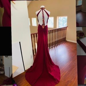 Sherri Hill Maroon Dress